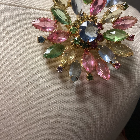 Vintage Juliana style, large, pastel brooch, positively gorgeous - Picture 5 of 9